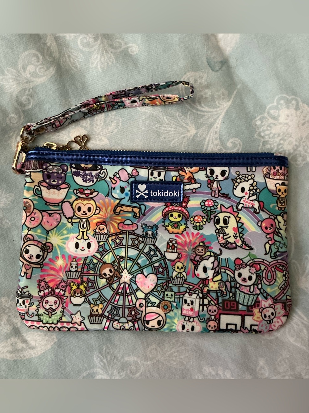 tokidoki cotton candy carnival zip pouch